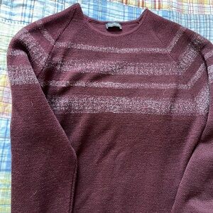 Wool Blend Burgundy Sweater